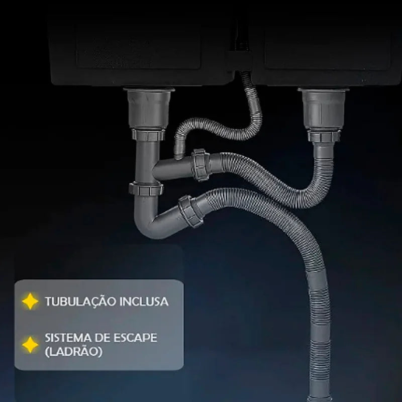 Cuba DUPLA + Acessórios!!  - Cor Preta
