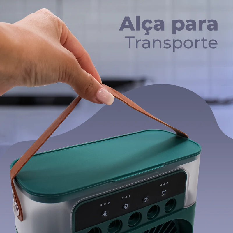 Mini Ar Condicionado/Ventilador/Umidificador De Mesa!