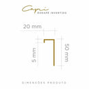 RODAPÉ INVERTIDO CAPRI BLACK MARCA VISCARDI