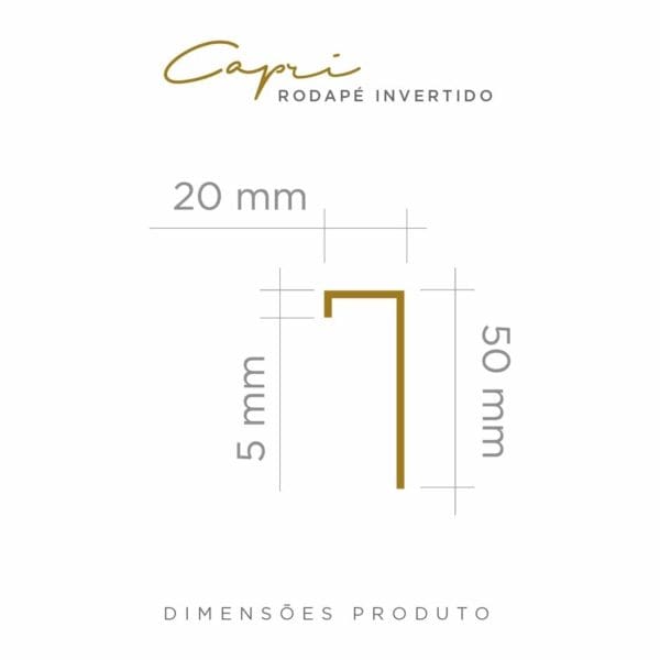 RODAPÉ INVERTIDO CAPRI BLACK MARCA VISCARDI