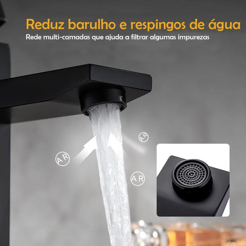 Torneira Monocomando  - Cor Preto
