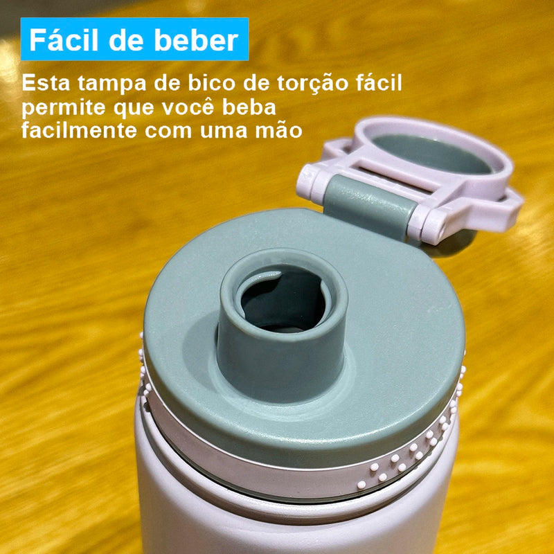 Garrafa Térmica Com Canudo! - aço térmico!!