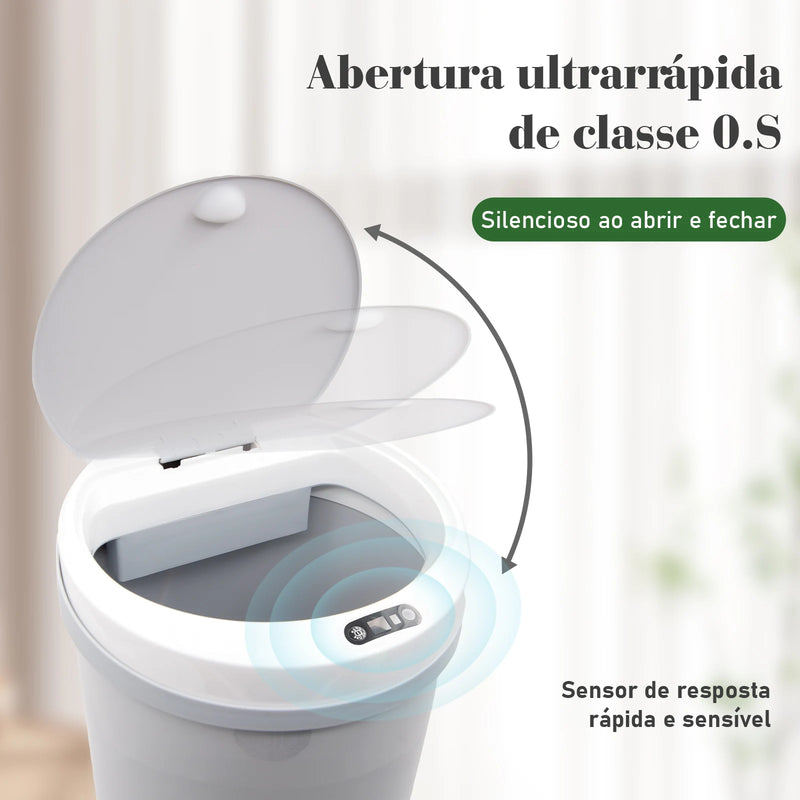 lixeira c/ Sensor (Preto e Branco)