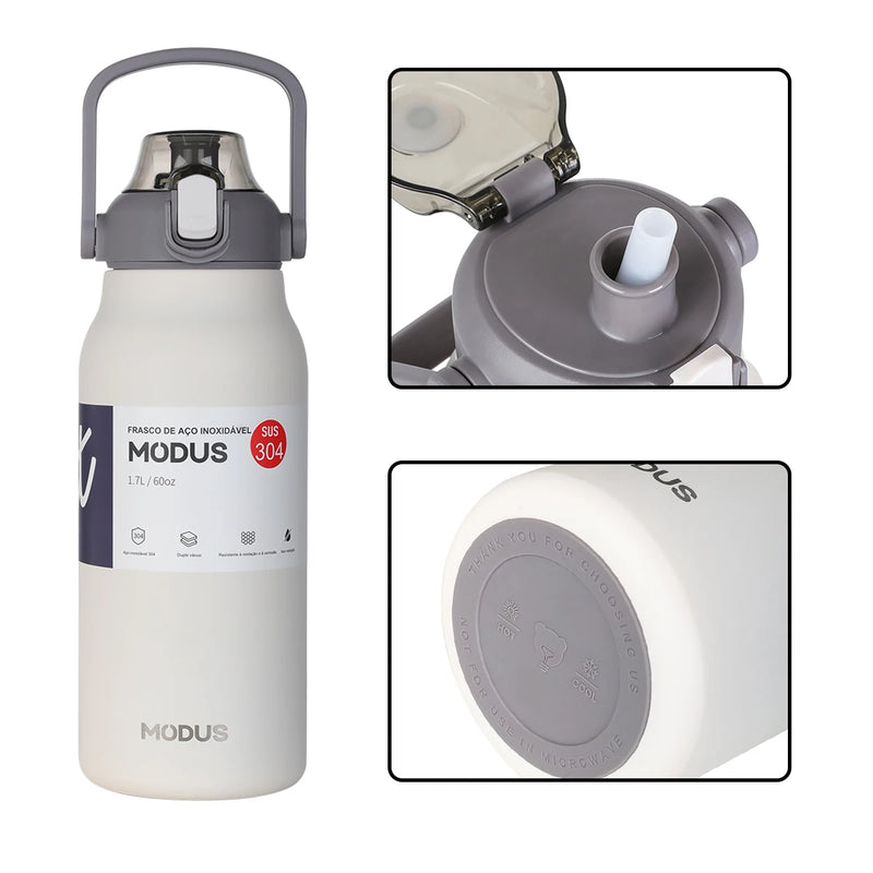 Garrafa Térmica a Vácuo - Inox!