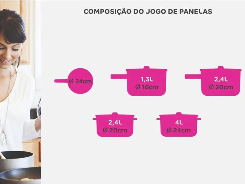 Panela 5 Pçs