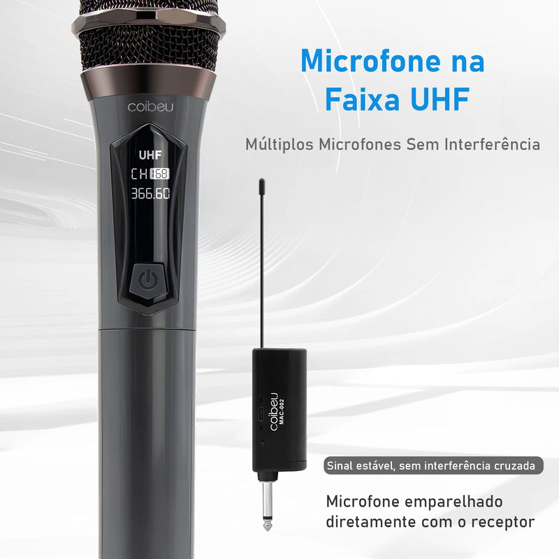 Karaoke - 02 microfones sem fio