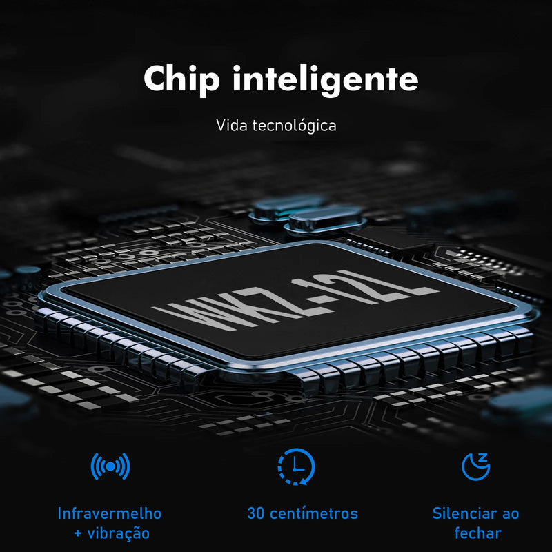 lixeira c/ Sensor (Preto e Branco)