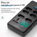 Extensão Tomada e USB