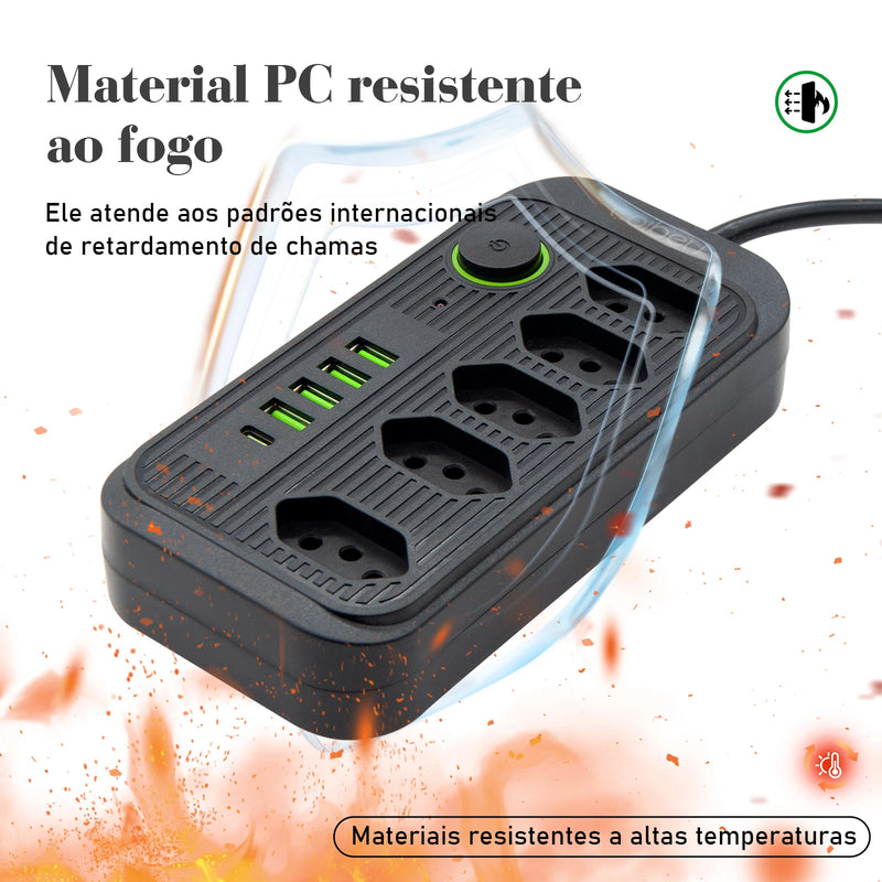 Extensão Tomada e USB