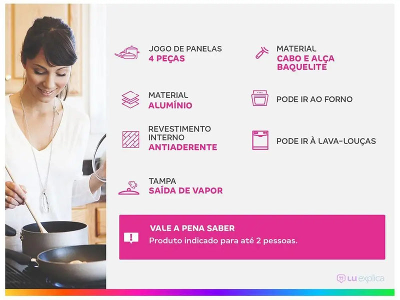 Panela 4 Pçs