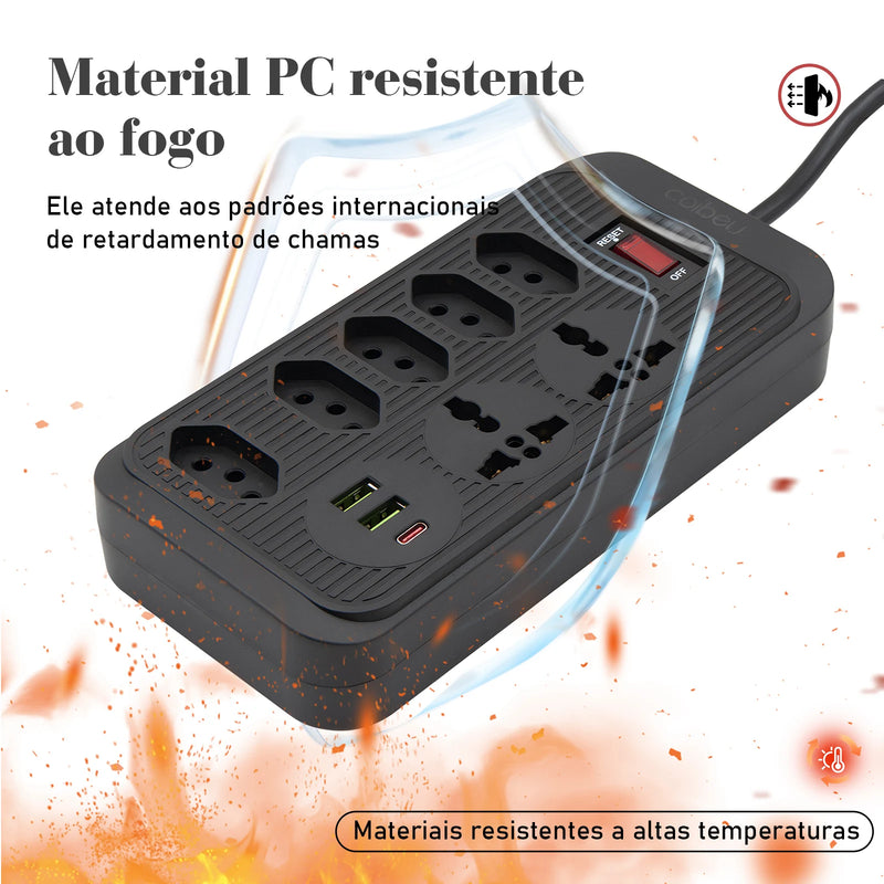 Extensão Tomada e USB