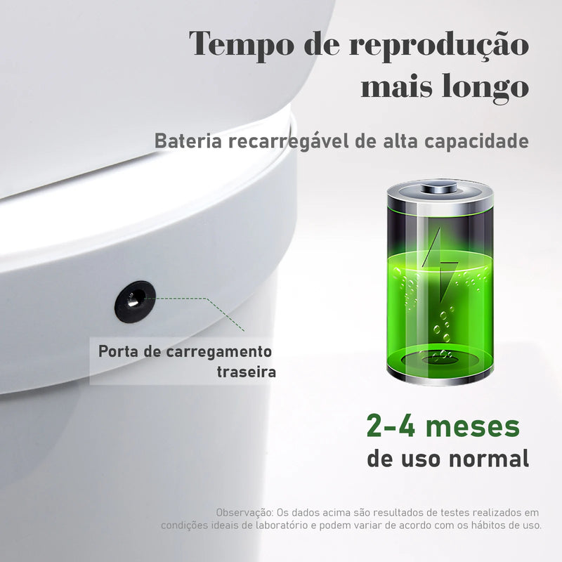 lixeira c/ Sensor (Preto e Branco)