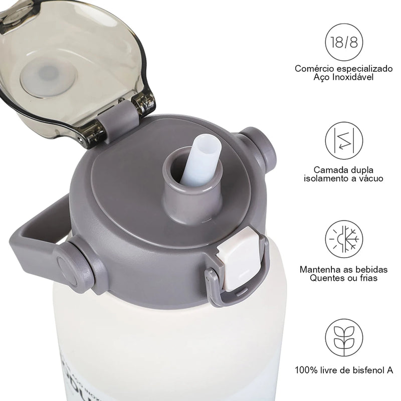 Garrafa Térmica a Vácuo - Inox!
