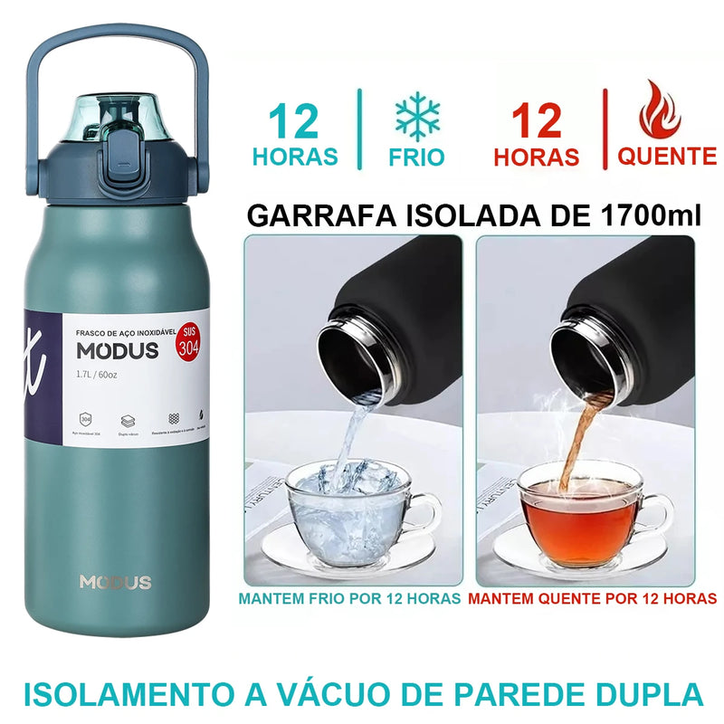 Garrafa Térmica a Vácuo - Inox!