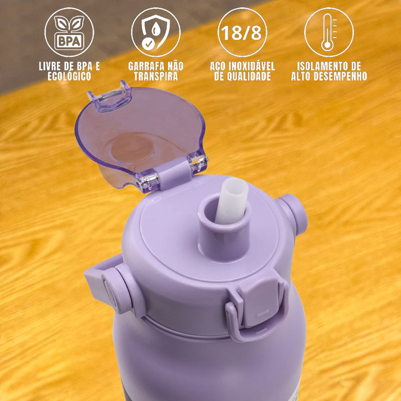 Garrafa Térmica a Vácuo - Inox!