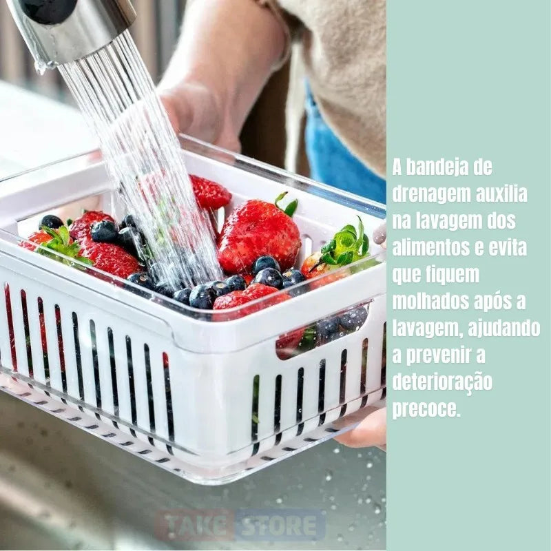 Kit 4 Organizadores - Geladeira