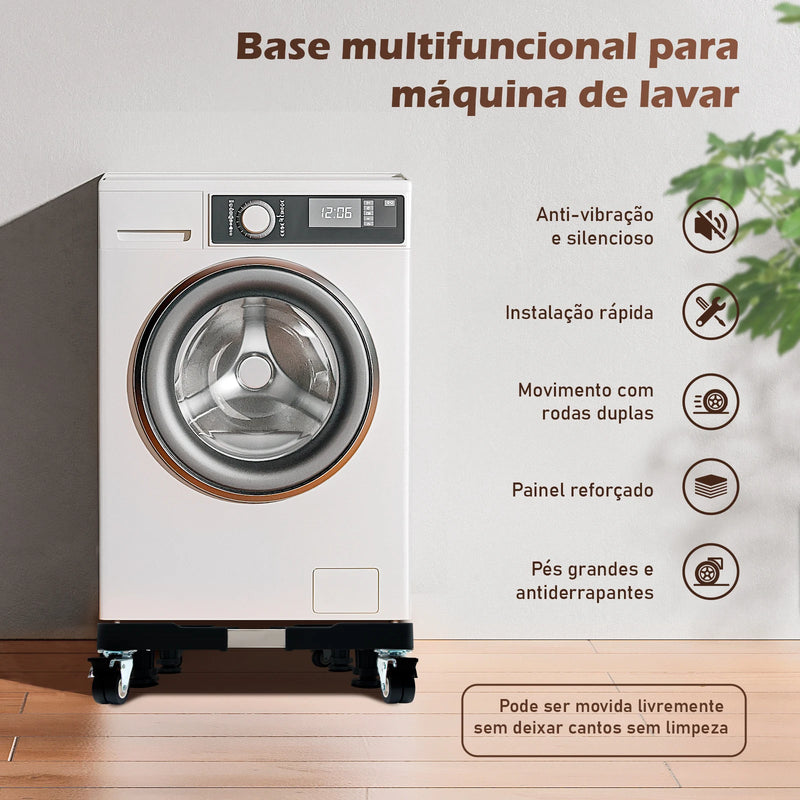 Suporte de máquina de lavar roupa ajustável