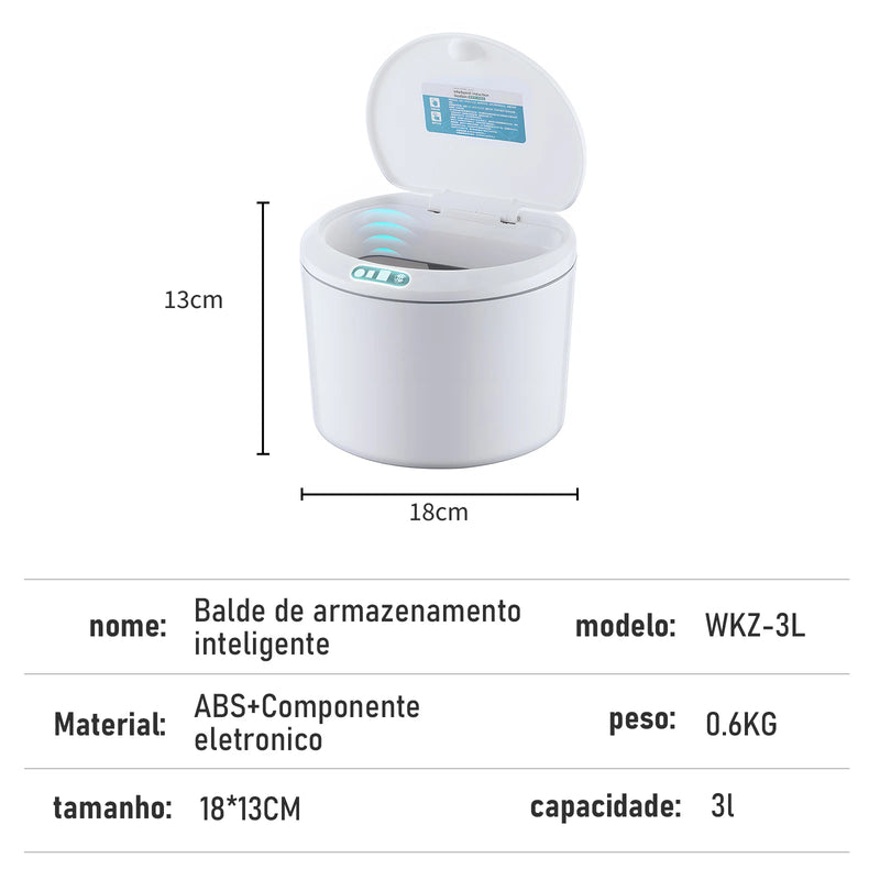 Lata de lixo sensor