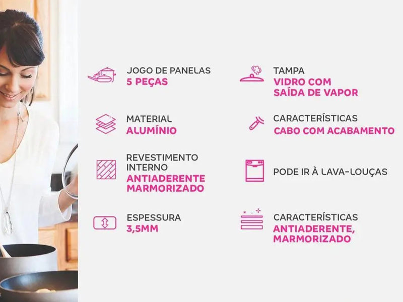 Panela 5 Pçs