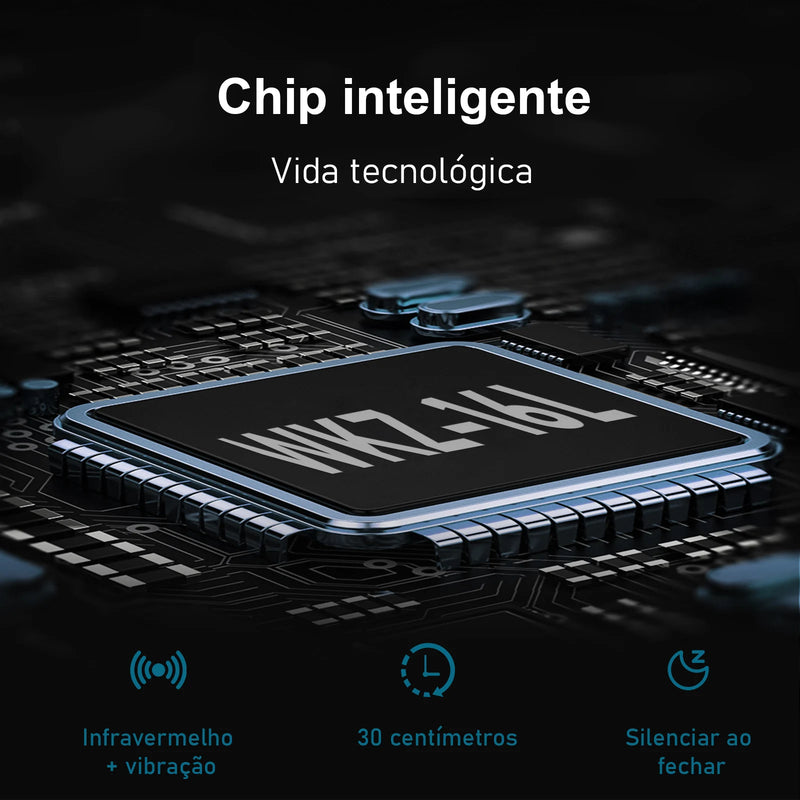 lixeira c/ Sensor (Preto e Branco)