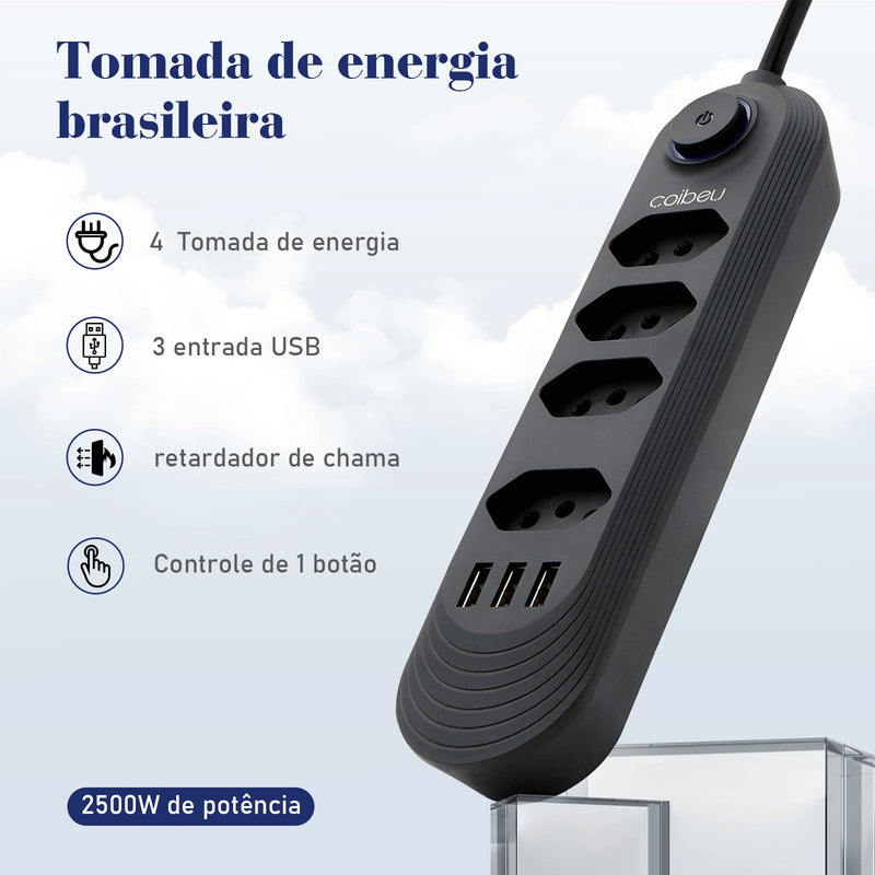 Extensão Tomada e USB