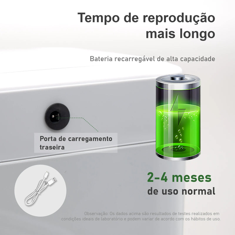 lixeira c/ Sensor (Preto e Branco)