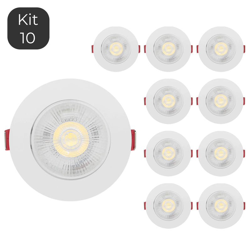 Kit 10 Spot Embutir