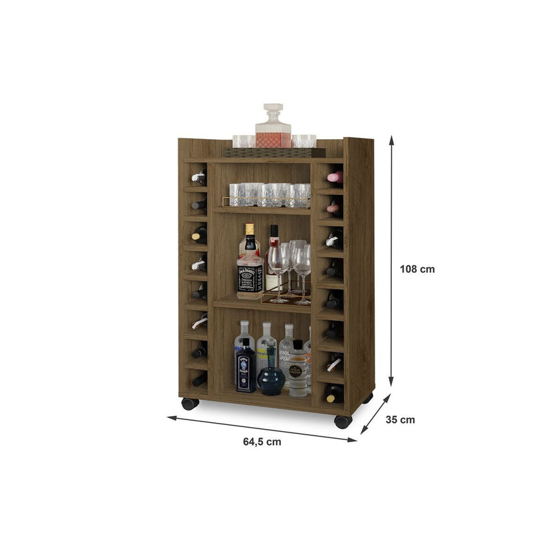 Bar Adega 35cm 16 Garrafas