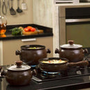 5Pçs. Jogo De Panelas Cerâmica