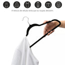 100 Cabide Veludo Kit