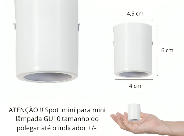 Mini Spot Sobrepor