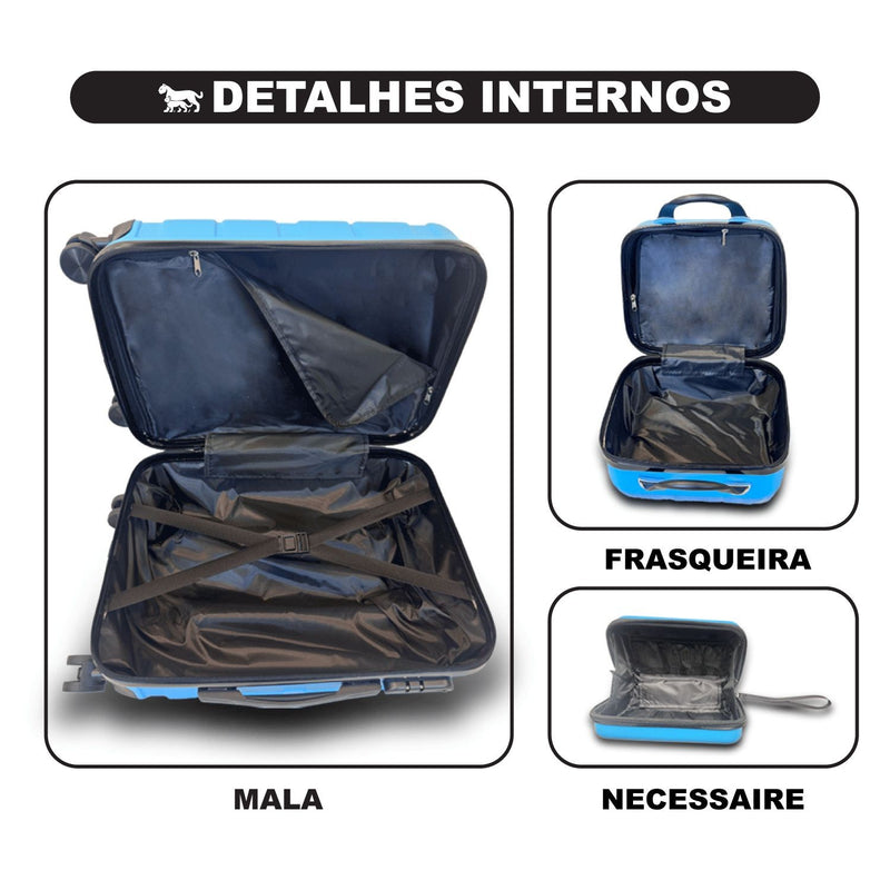 Conjunto Mala De Bordo + Necessaire