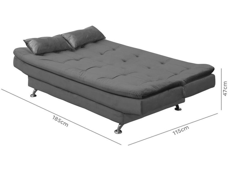 1,85m Sofá-cama 3 Lug.