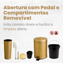 Kit Lixeira 3L + Escova Sanitária