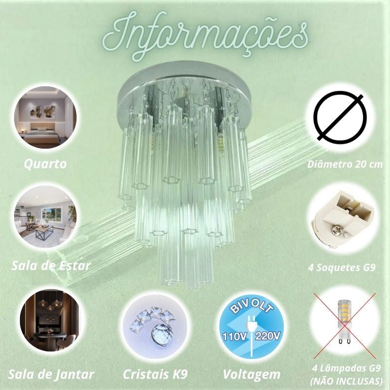 Lustre Cristal 20cm