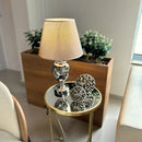 Abajur Em Metal E Vidro 30x51cm