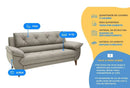 Sofá 3 Lug.