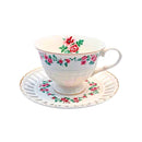 12Pç. Xícaras+Pires em Porcelana