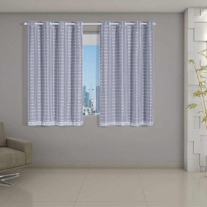 2m x 1,40m Branco Voil+Blkt