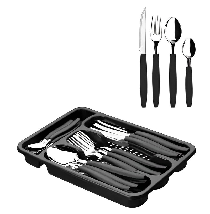 Talheres 24 Pçs + Suporte