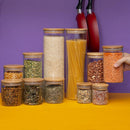 11Potes de vidro e bambu