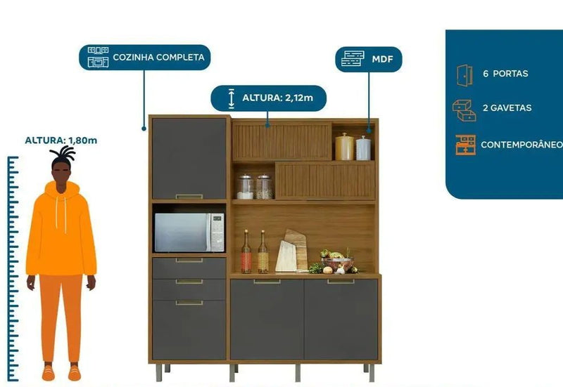 1,83m -Móvel Cozinha