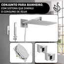 Kit Banheiro (Prata e Preto)