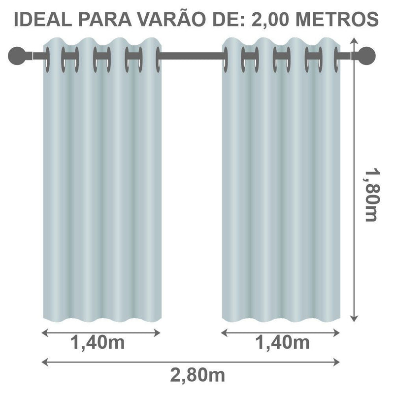2,80m x 1,80m Bege Voil+Blkt