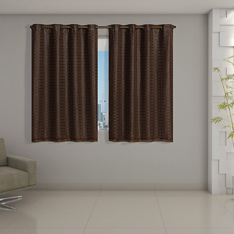 2m x 1,40m Marrom Voil+Blkt