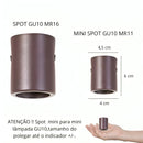 Mini Spot Sobrepor Marrom