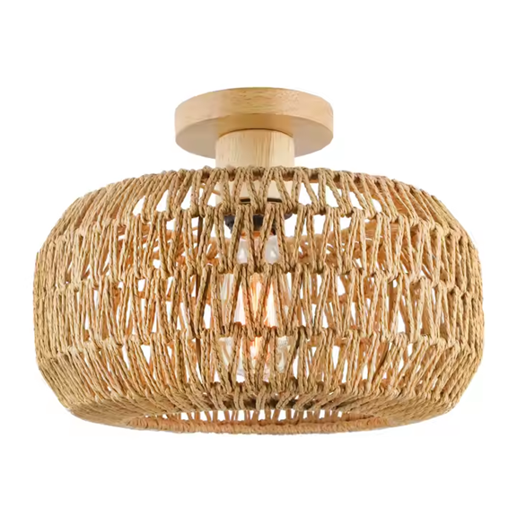 48 Lustres Bambu e Rattan
