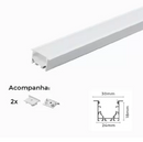 PERFIL AL. EMB. BNU. 36X18MM. C/3M. BRANCO