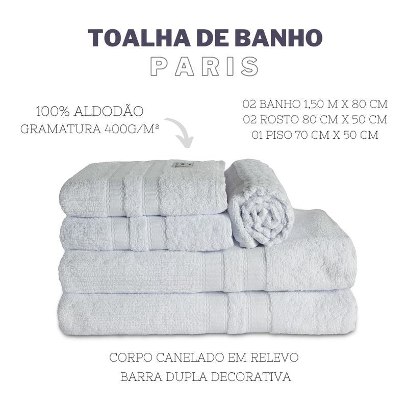 5 pçs - JOGO DE BANHO