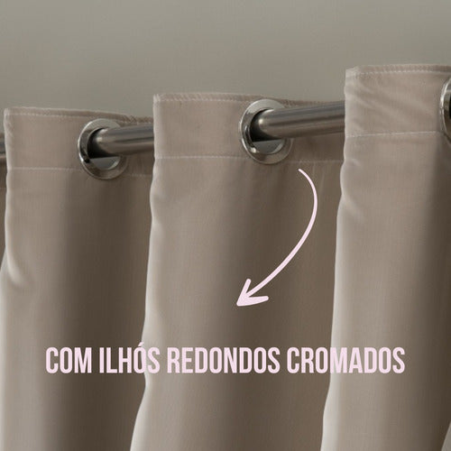 4,50m x 2,60m Gelo P/Portas Voil+Blkt